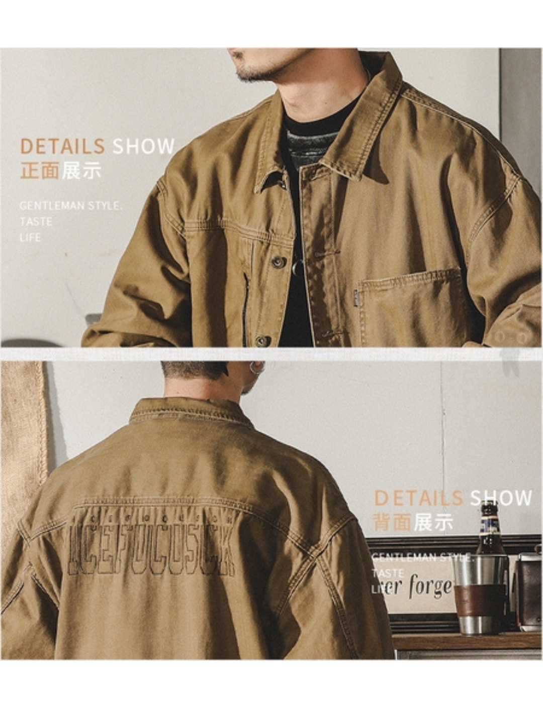 工裝著衣WorkerWear23年款/美式工装復古重磅魚骨紋獵裝夾克(2色)