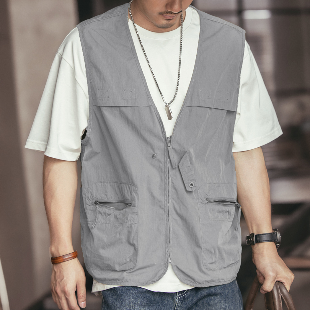 工裝著衣WorkerWear24年款/山系户外多口袋坎肩工裝馬甲(4色)