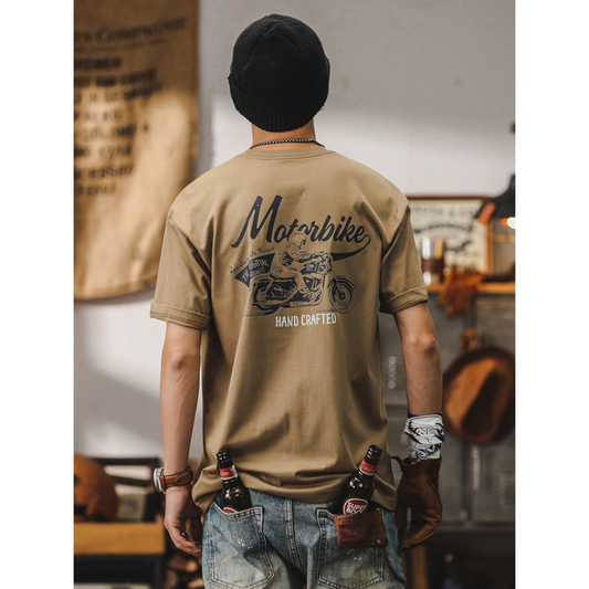 工裝著衣WorkerWear24年款/美式260g重磅復古T-Shirt(2色)