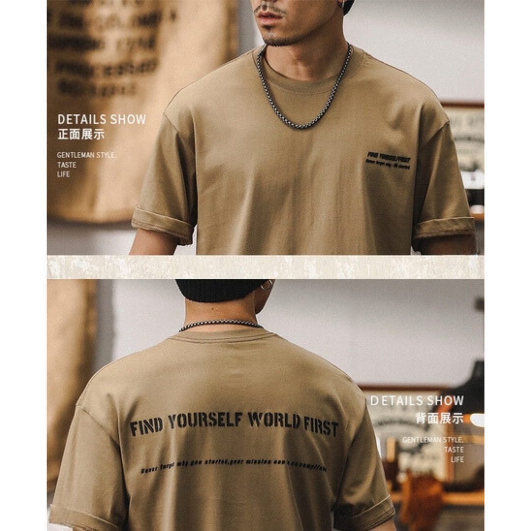 工裝著衣WorkerWear24年款/美式260g重磅16支純棉簡約T-Shirt(2色)