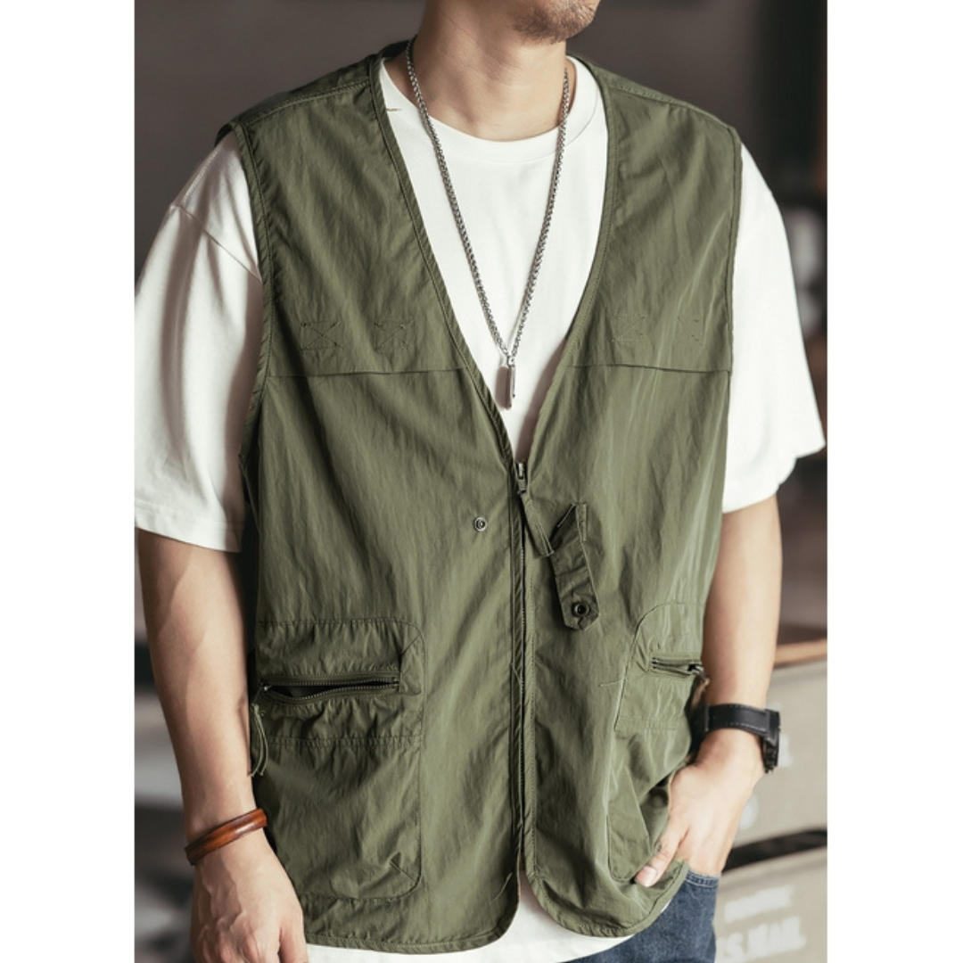 工裝著衣WorkerWear24年款/山系户外多口袋坎肩工裝馬甲(4色)