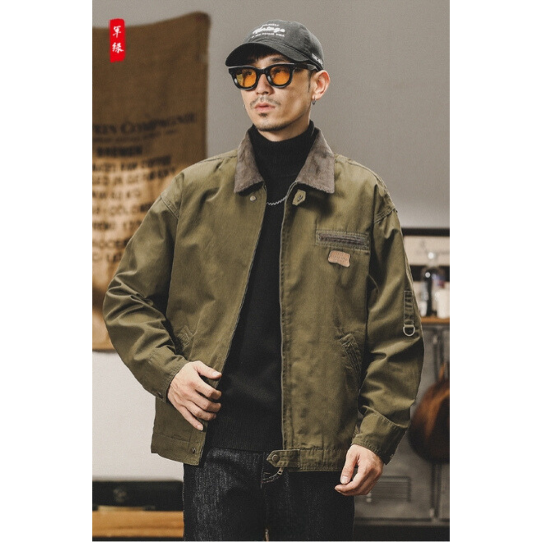 工裝著衣WorkerWear24年款/美式重磅復古珠帆布獵裝夾克(3色)