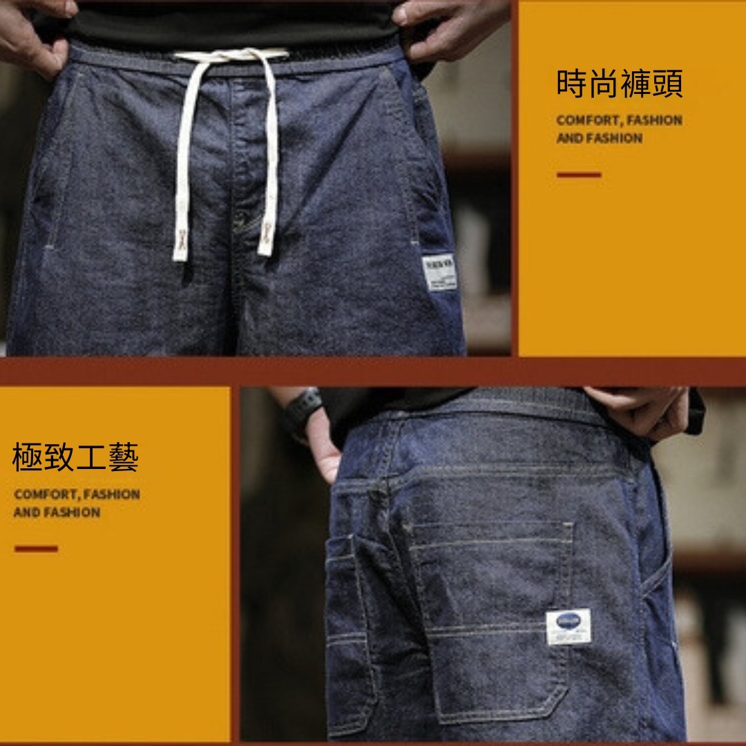 工裝著衣WorkerWear24年款/美式復古水洗直筒牛仔短褲(2色)