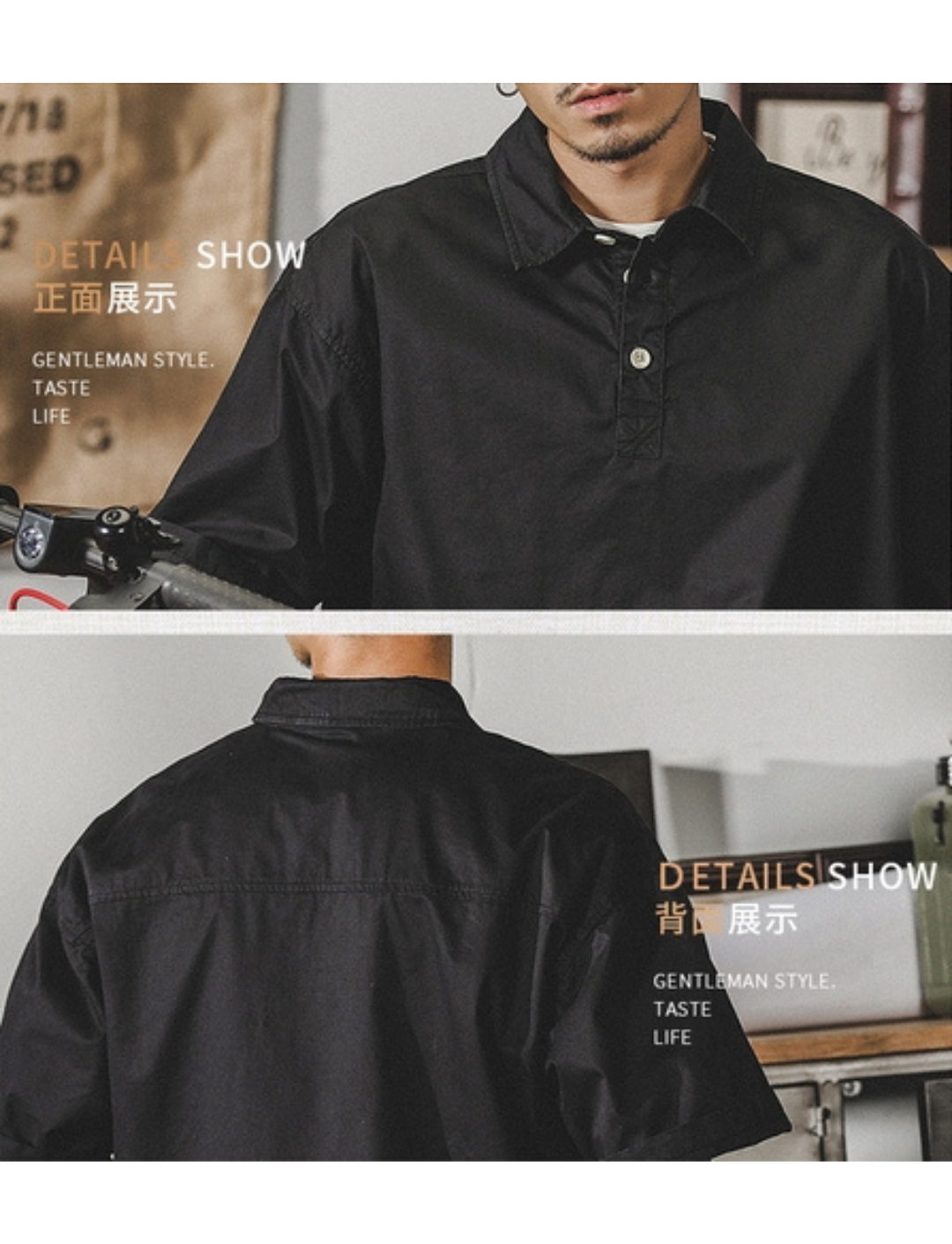 工裝著衣WorkerWear23年款/美式重磅復古工裝重磅Polo衫