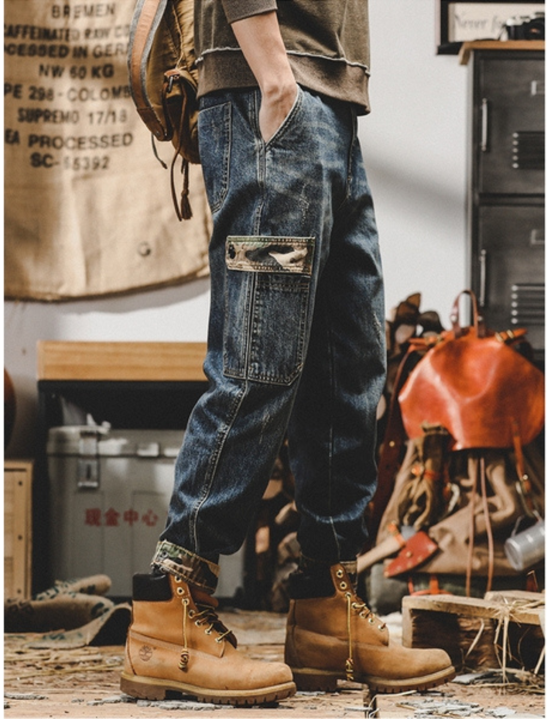 工裝著衣WorkerWear23年款/美式重磅工裝牛仔褲(2色)