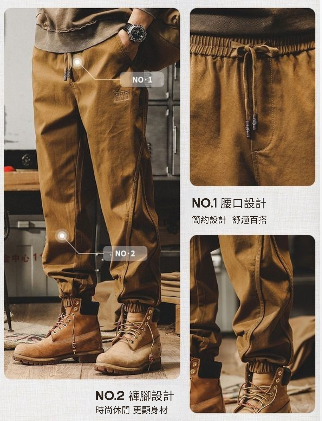 工裝著衣WorkerWear23年款/美式重磅復古工裝褲(3色)