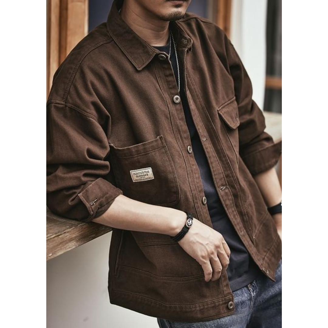 工裝著衣WorkerWear23年款/美式重磅復古工装牛仔襯衫夾克(4色)