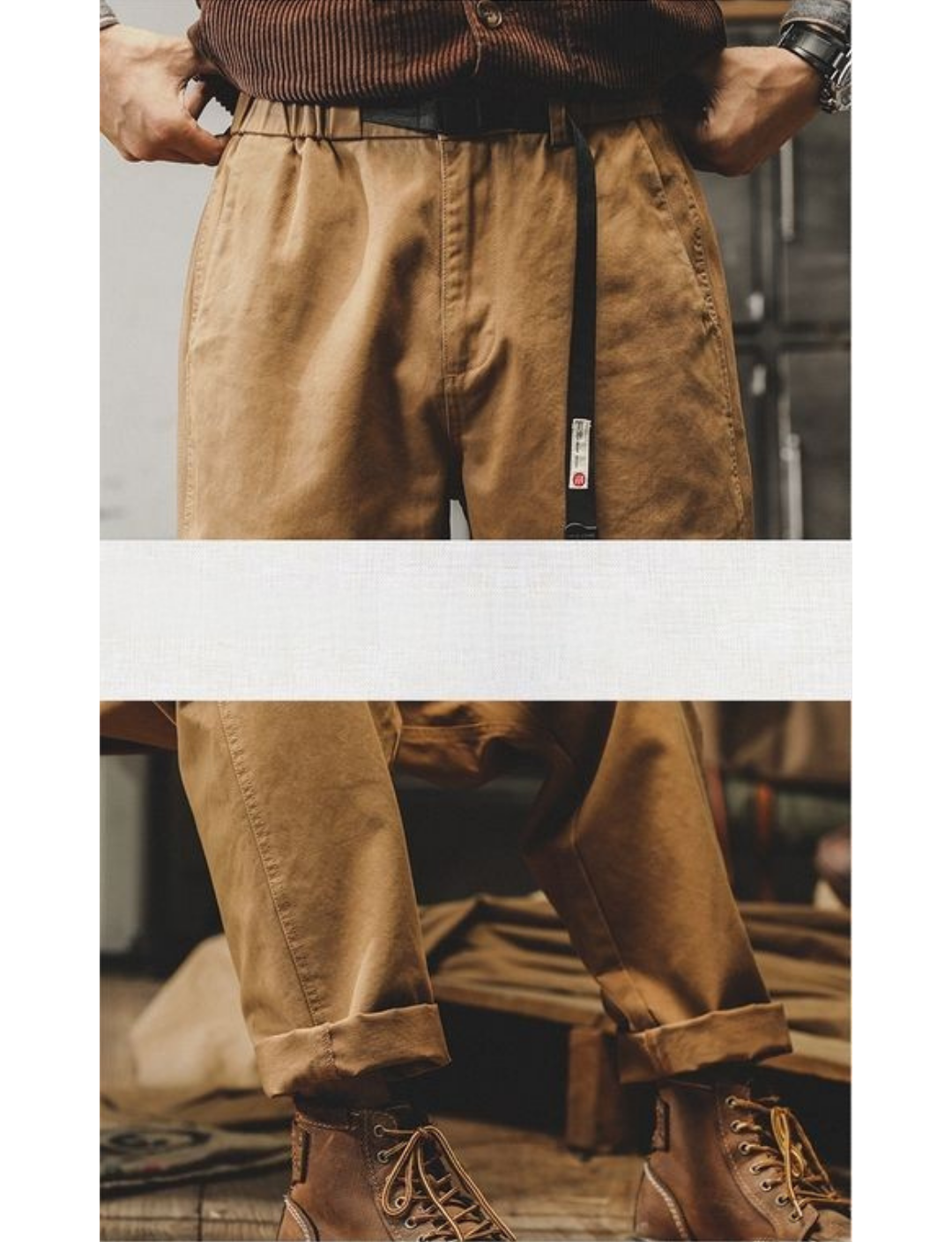 工裝著衣WorkerWear23年款/復古經典簡約直筒工裝褲(3色)