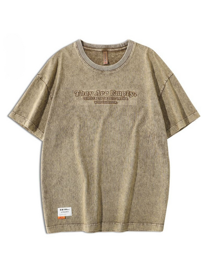 工裝著衣WorkerWear23年款/230克重磅純棉重工炒砂美式復古短袖T-Shirt(2色)