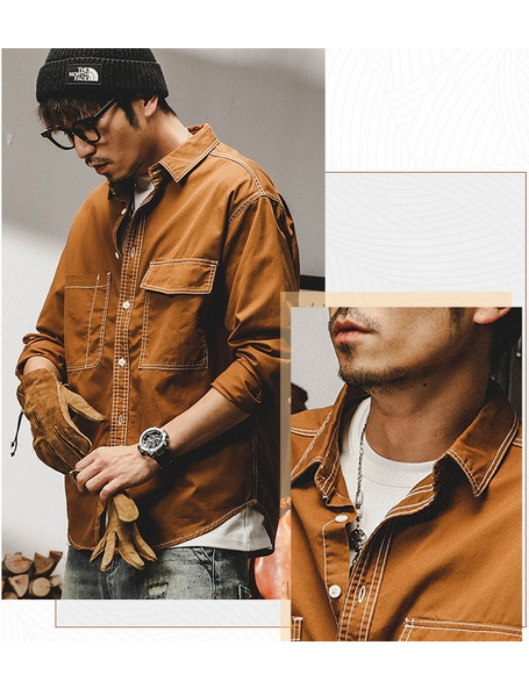 工裝著衣WorkerWear23年款/美式經典復古工裝襯衫(4色)