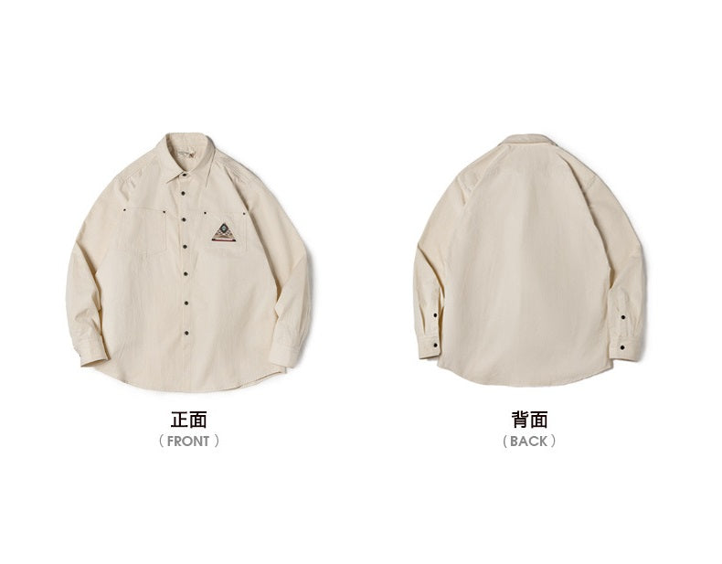 工裝著衣WorkerWear 23年款/復古印地安圖騰大口袋中性襯衫